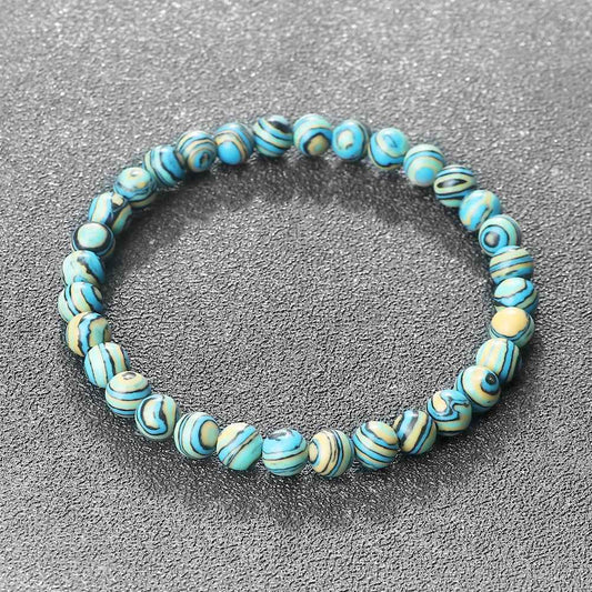 Zerina - Blauer Malachit Naturstein Armbänder